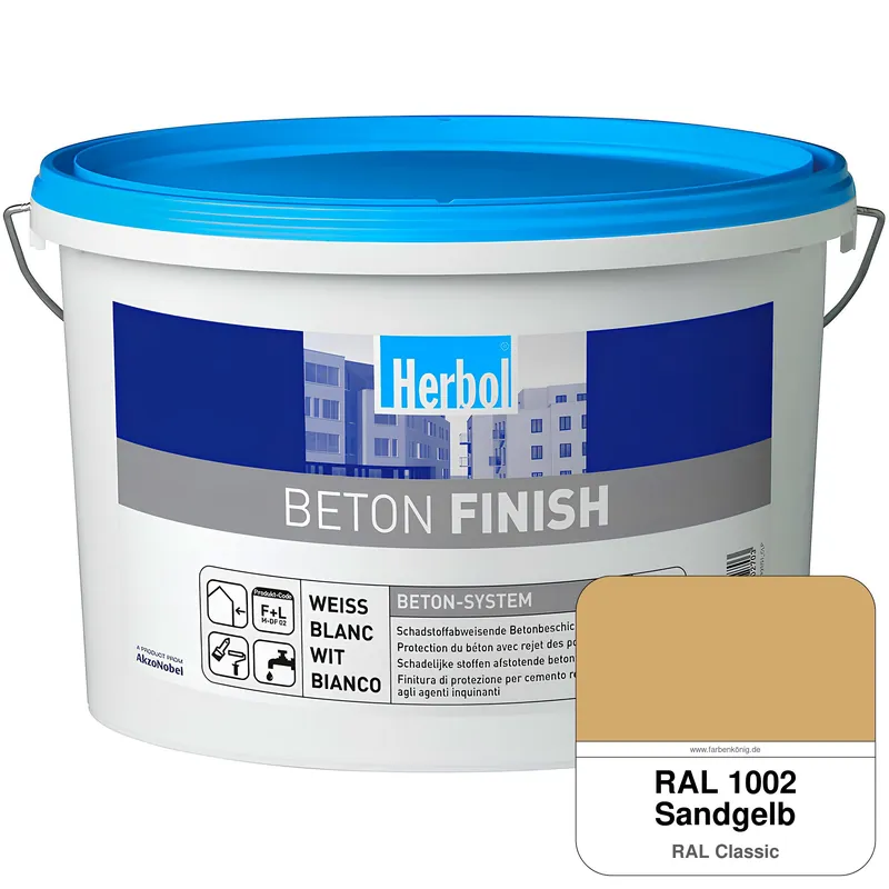 Echt Beton Finish (RAL 1002 Sandgelb)