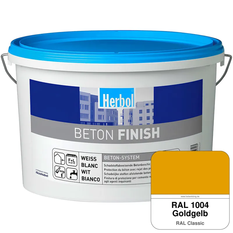 Neue Ware Beton Finish (RAL 1004 Goldgelb)