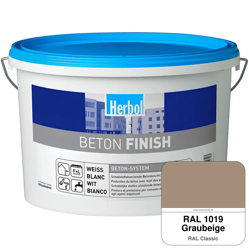 Abverkauf Beton Finish (RAL 1019 Graubeige)