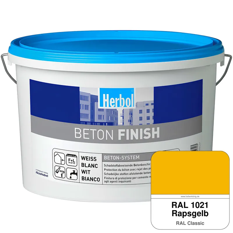 Beton Finish (RAL 1021 Rapsgelb) Sonderaktion