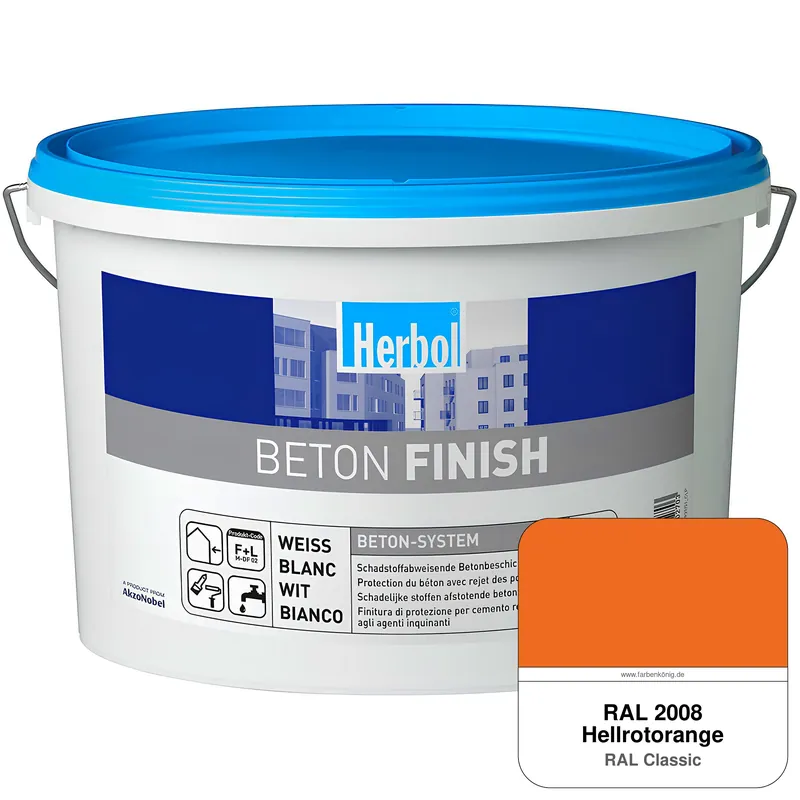 Beton Finish (RAL 2008 Hellrotorange) Heißes Angebot