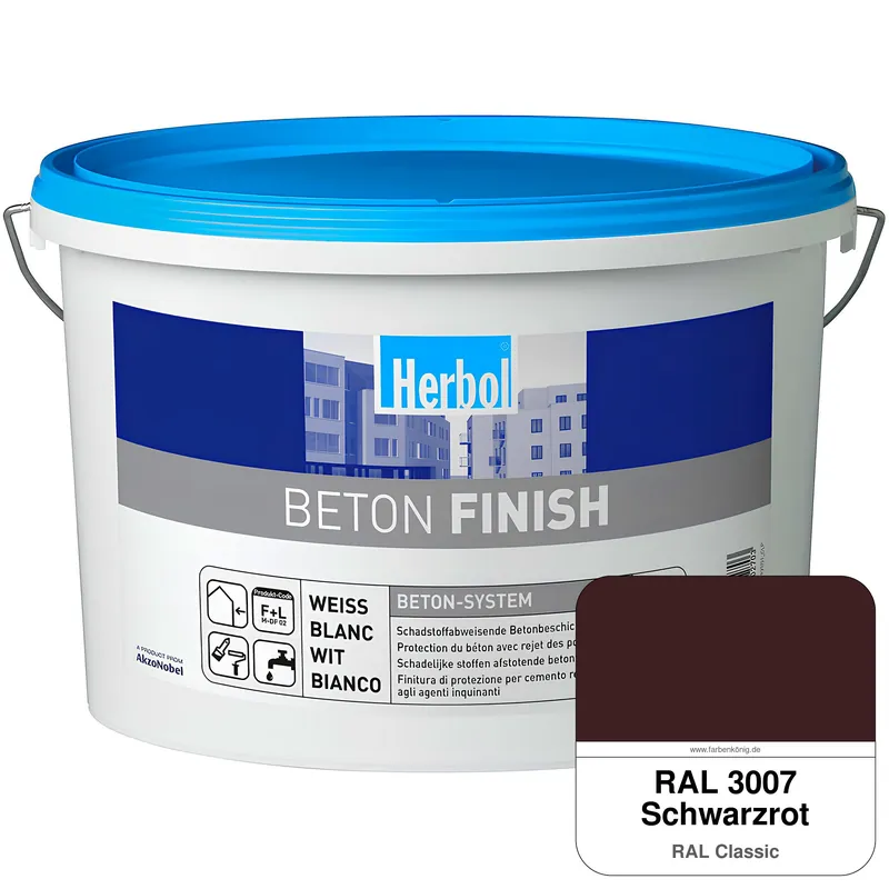 Beton Finish (RAL 3007 Schwarzrot) Nur Heute