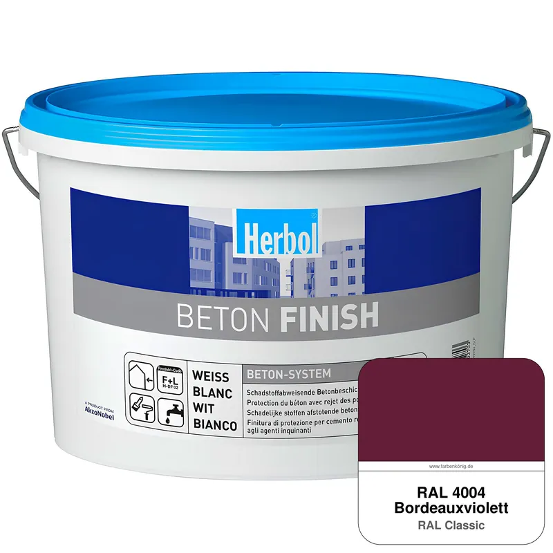 Beton Finish (RAL 4004 Bordeauxviolett) Finale Aktion