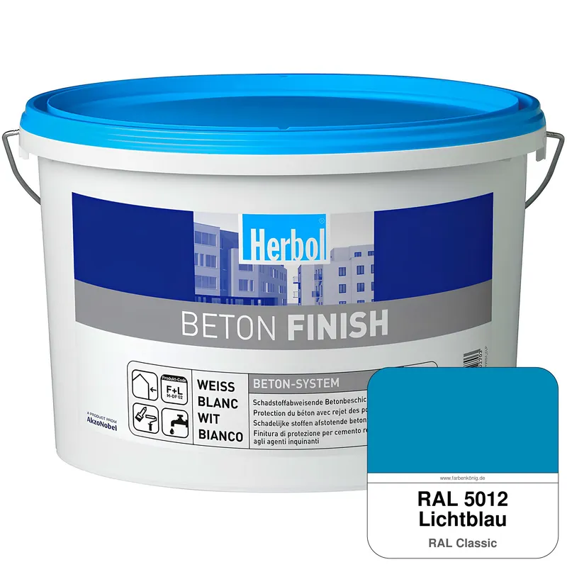 Beton Finish (RAL 5012 Lichtblau) Neu Im Sortiment