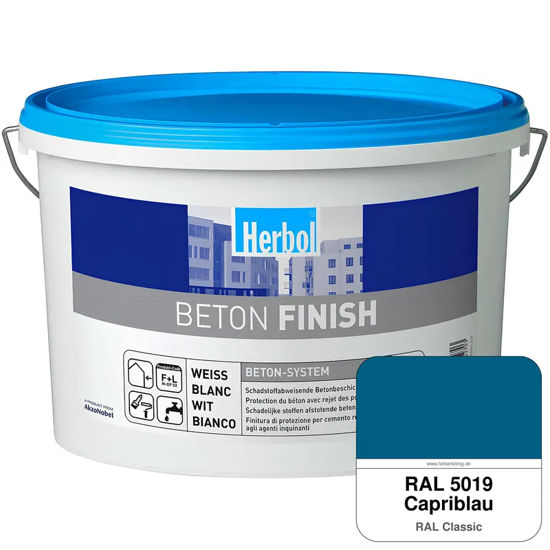 Beton Finish (RAL 5019 Capriblau) Preis Gesenkt
