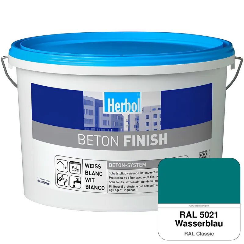 Beton Finish (RAL 5021 Wasserblau) Sonderaktion