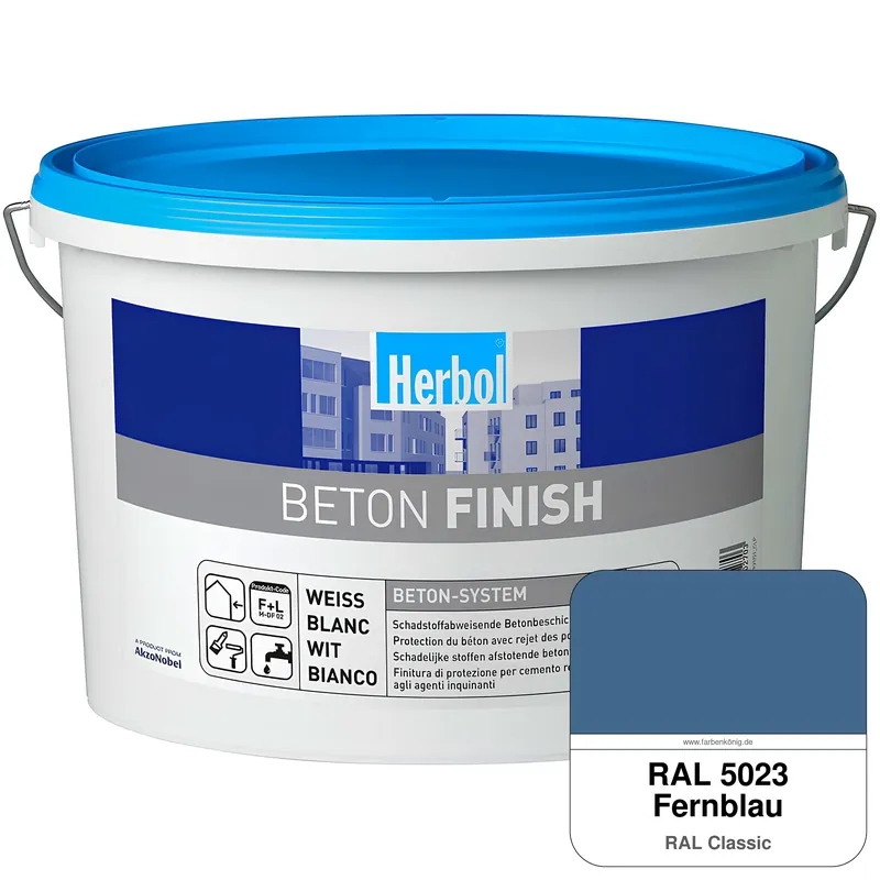 Günstig Beton Finish (RAL 5023 Fernblau)