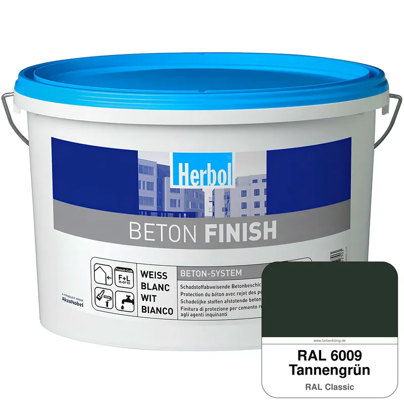 Beton Finish (RAL 6009 Tannengrün) Highlight