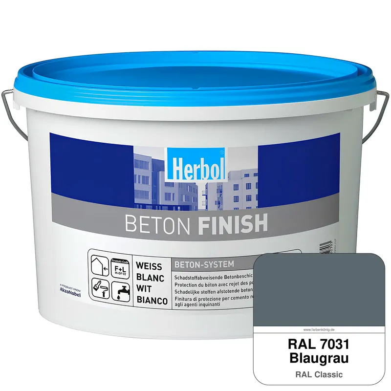 Expressversand Beton Finish (RAL 7031 Blaugrau)