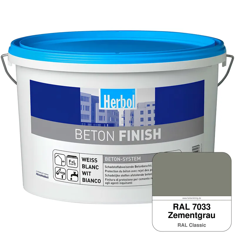 Beton Finish (RAL 7033 Zementgrau) Günstig