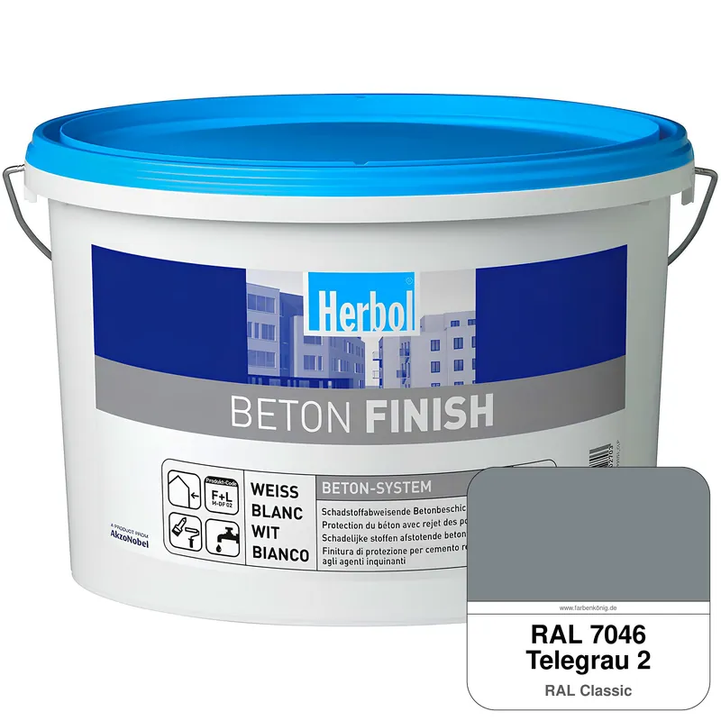 Neu Im Sortiment Beton Finish (RAL 7046 Telegrau 2)