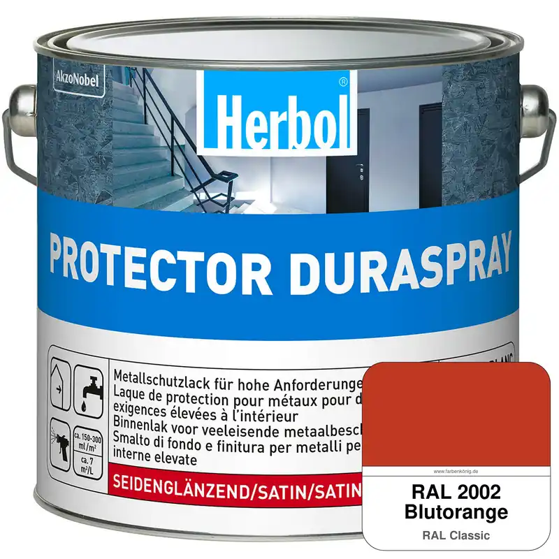 Protector Duraspray (RAL 2002 Blutorange) Preisreduziert