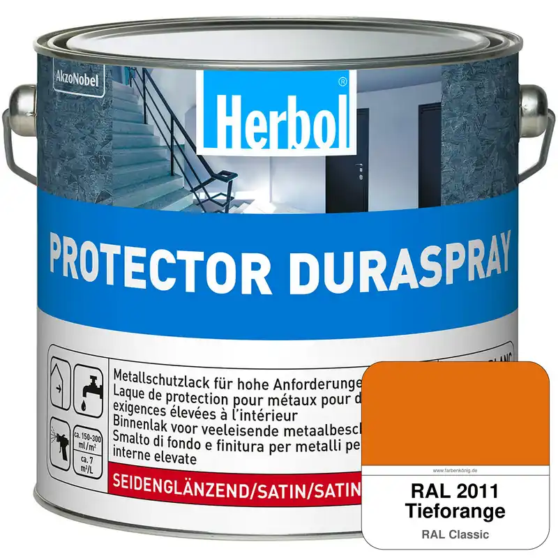 Geprüft Protector Duraspray (RAL 2011 Tieforange)