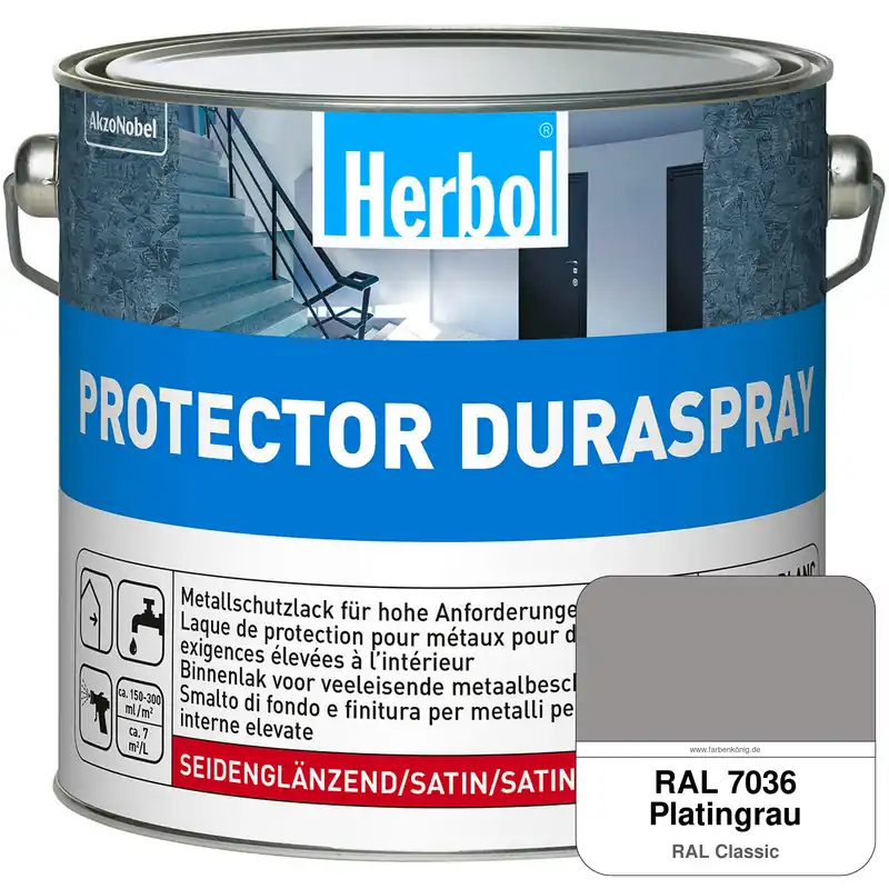 Protector Duraspray (RAL 7036 Platingrau) Knallerangebot