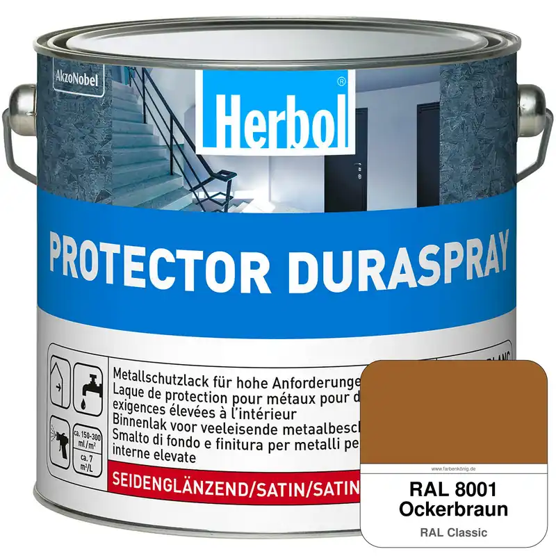 Kostenloser Versand Protector Duraspray (RAL 8001 Ockerbraun)