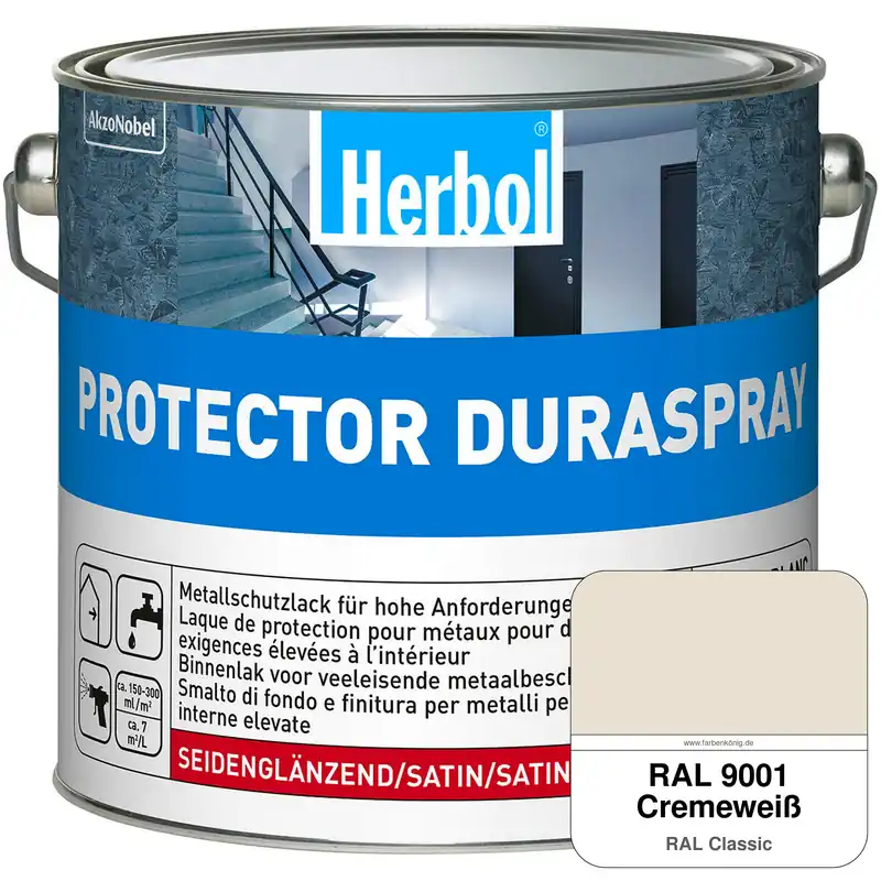 Neue Ware Protector Duraspray (RAL 9001 Cremeweiß)