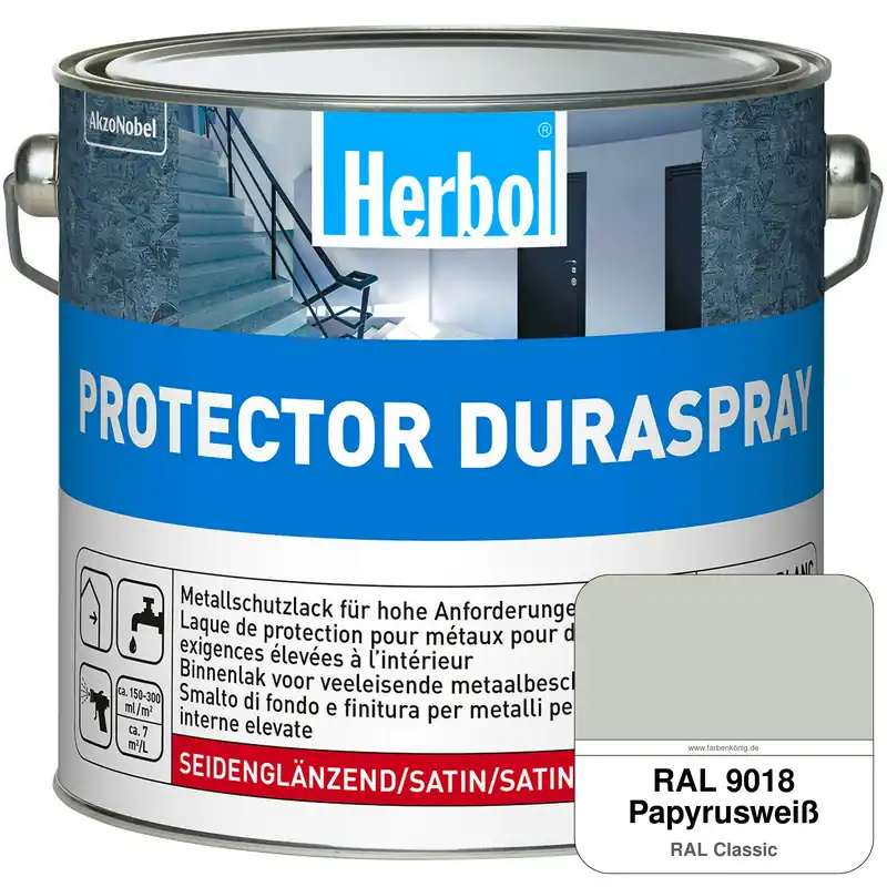 Ausverkauf Protector Duraspray (RAL 9018 Papyrusweiß)
