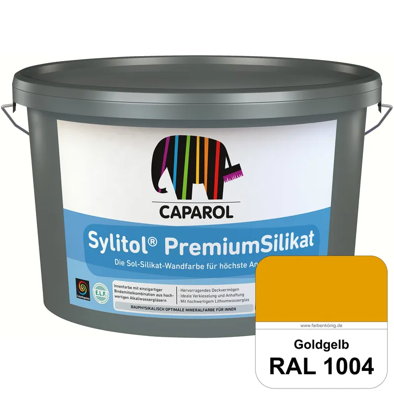 Aktuell Caparol Sylitol PremiumSilikat (RAL 1004 Goldgelb) - ehemals Histolith PremiumSilikat