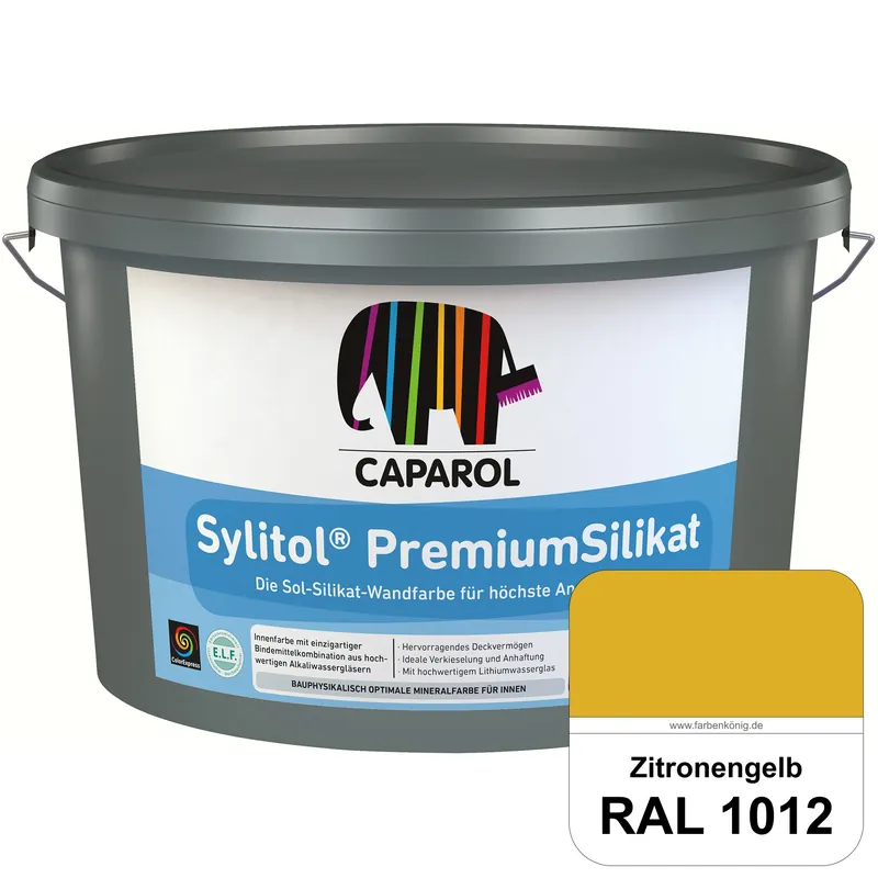 Caparol Sylitol PremiumSilikat (RAL 1012 Zitronengelb) - ehemals Histolith PremiumSilikat Neuheit