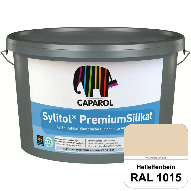 Preiswert Caparol Sylitol PremiumSilikat (RAL 1015 Hellelfenbein) - ehemals Histolith PremiumSilikat