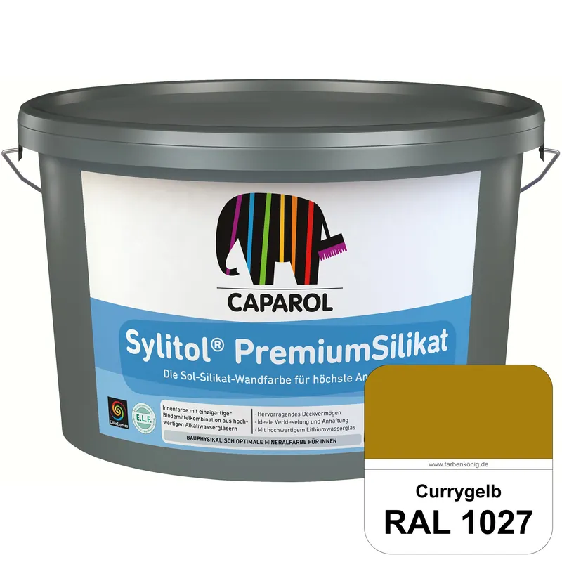 Top-Seller Caparol Sylitol PremiumSilikat (RAL 1027 Currygelb) - ehemals Histolith PremiumSilikat