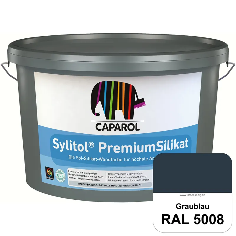 Abverkauf Caparol Sylitol PremiumSilikat (RAL 5008 Graublau) - ehemals Histolith PremiumSilikat