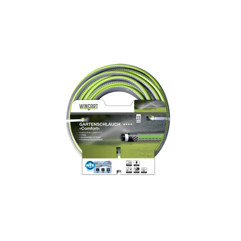 Meistverkauft Wingart  NTS Gartenschlauch Comfort hellgrün und transparent 1/2" 20 m
