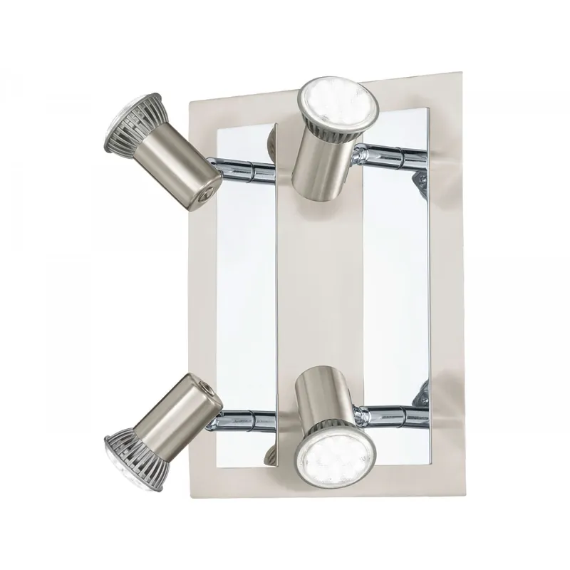 Eglo LED-Spotserie Rottelo 4 Spots silber Nur Für Kurze Zeit