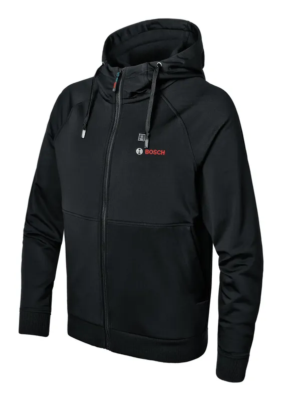 Bosch Professional Beheizbarer Akku-Hoodie GHH 12+18V XA, Größe 3XL, mit 1x Akku 2 Ah Geprüft