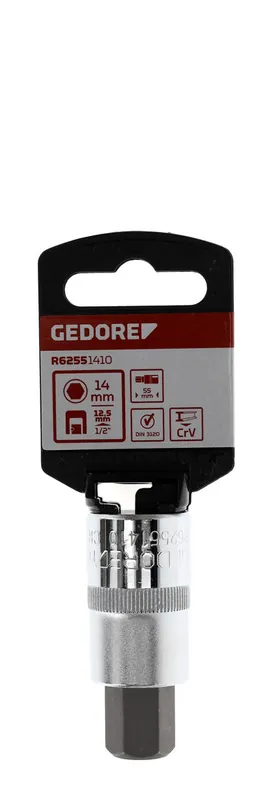 Gedore Red R62551410 Schraubendrehereinsatz 1/2" 14 mm Länge 55 mm Bestseller
