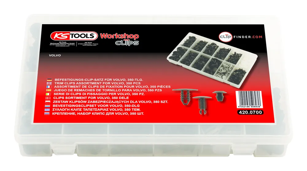 Abverkauf KS Tools Befestigungs-Clip-Satz für Volvo, 350-teilig