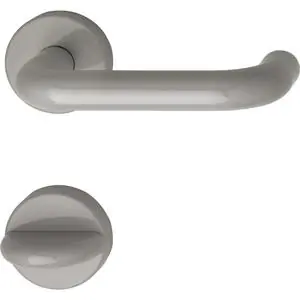 Abverkauf Hewi Drückergarnitur 111.23 R - auf Rosette WC, 38 - 48, felsgrau