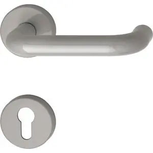 Hewi Drückergarnitur 111.23 R - auf Rosette PZ, 38 - 48, Polyamid, felsgrau Sonderaktion