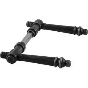 Bestpreis Schörghofer Drückerpaar GÖTTWEIG, Ansatz 15 mm, Eisen verzinkt alt gebürstet