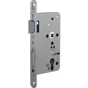 Abverkauf BKS Fluchttürschloss B 1201 1-flg. Funktion E, Rundstulp 20mm, PZW, rechts, Edelstahl