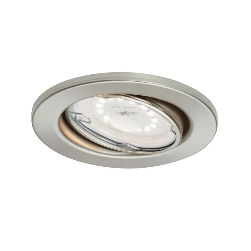 Abverkauf Briloner LED-Einbauleuchte dimmbar 8,6 x 7 cm nickel