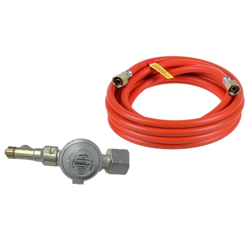 ROTHENBERGER Industrial Set Gasdruckregler 1,5 bar mit 5 m Propangasschlauch | 12 kg/h | Schlauchbruchsicherung | Abgangsgewinde 3/8" - 1500005428 Schnäppchen