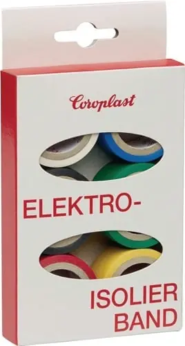 Solange Der Vorrat Reicht COROPLAST Elektroisolierband-Set 302 6tlg. je 3,3 m x 19 mm Ktr - 28839