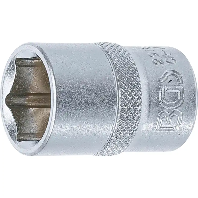 Abverkauf BGS Steckschlüssel-Einsatz Sechskant Antrieb Innenvierkant 12,5 mm (1/2") SW 18 mm - 2918